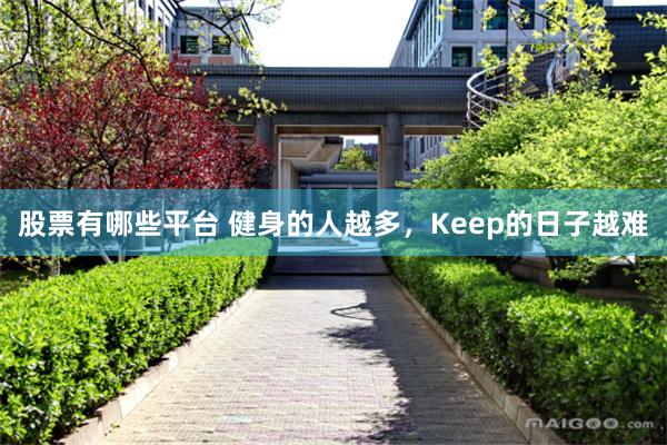 股票有哪些平台 健身的人越多，Keep的日子越难