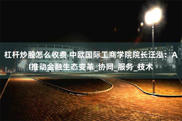 杠杆炒股怎么收费 中欧国际工商学院院长汪泓：AI推动金融生态变革_协同_服务_技术