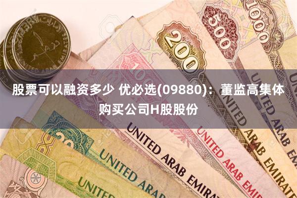 股票可以融资多少 优必选(09880)：董监高集体购买公司H股股份